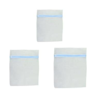 Imagem de Kit 3 Bolsas para Lavar Roupas, Poliéster, Tamanhos P/M/G, com Zíper, para Roupas Delicadas, 30x40cm, 40x50cm, 50x60cm