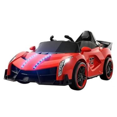 Imagem de Mini carro eletrico infantil 6v vermelho bw404vm com controle remoto -