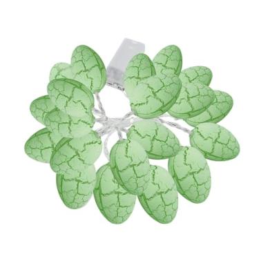 Imagem de Cordão de luzes LED de ovo de Páscoa de 2,8 m, padrão de rachadura, 20 luzes, alimentado por bateria para decorações internas de primavera