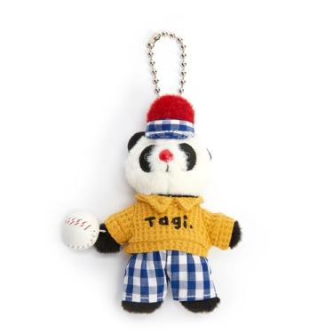 Imagem de Tagi. Chaveiro com pingente de urso de bola de pelúcia panda de 12,7 cm com pingente fofo de 12,7 cm, Urso de beisebol, 6.5*4*4MM