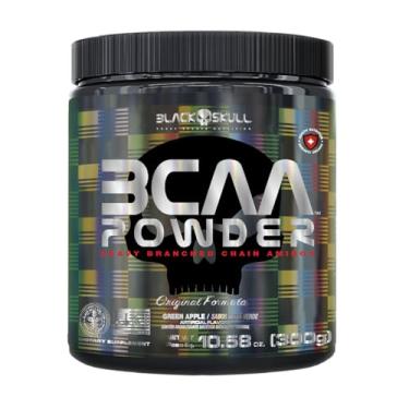 Imagem de Bcaa Powder 300G - 10,58 Oz Green Apple, Black Skull