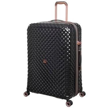 Imagem de It Luggage Glitzy 78,7 cm Hardside Checked 8 rodas giratórias expansíveis, ouro rosa metálico