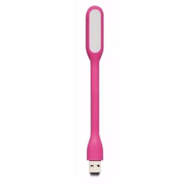 Imagem de Mini Luminária Led Notebook Pc Usb Flexível Leitura Rosa