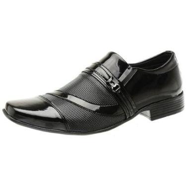 Imagem de Sapato Social Masculino Esporte Fino Bico Quadrado Macio Elegante-Masculino