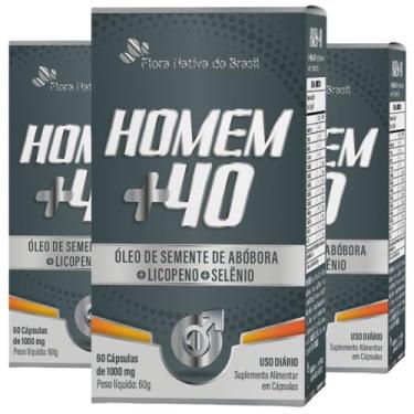 Imagem de KIT 3X Homem +40 60 Cápsulas - Flora Nativa