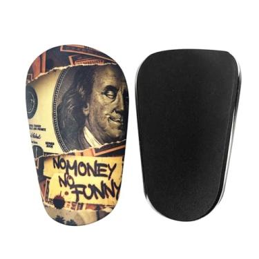 Imagem de Shakven Almofadas de futebol juvenil, caneleiras pequenas | de joelho macio para futebol - Joelheiras as com letras hilariantes, suprimentos de treinamento de proteção de almofada para crianças,