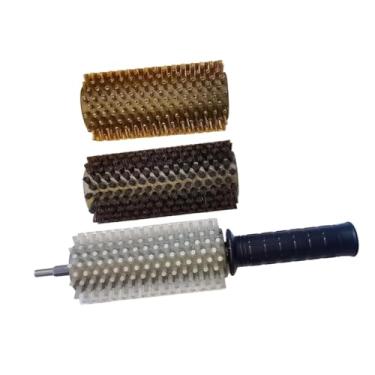 Imagem de Dynwave Kit de escovas para esqui e snowboard, conjunto de escovas para encerar, leve, fácil de manusear, manutenção eficiente, rotativas profissionais, 15cm