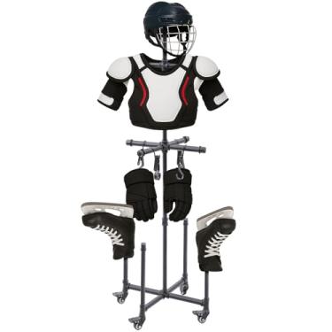 Imagem de AceOrbit Suporte de secagem de hóquei, equipamento de hóquei no gelo, suportes táticos para equipamentos de trabalho, suporte de metal para armazenamento de equipamentos esportivos, suporte seco para