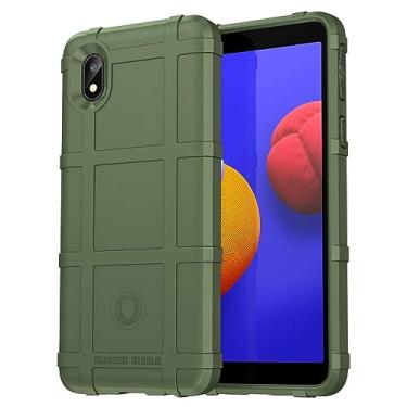 Imagem de IDEWEI Capa para Samsung Galaxy A3 Core, fibra de carbono refinada, anti-queda, anti-impressões digitais, proteção integral. A capa do telemóvel é compatível com Samsung Galaxy A3 Core