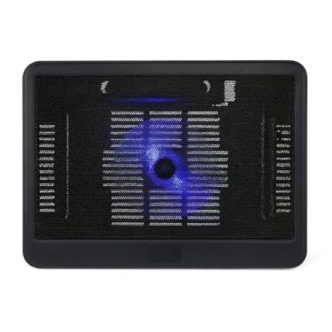 Imagem de Base para Notebook com Cooler USB, Ergonômica, Plástico, 15,6 Polegadas, Ventilador de Refrigeração, Alimentação Elétrica, 15 x 35 cm