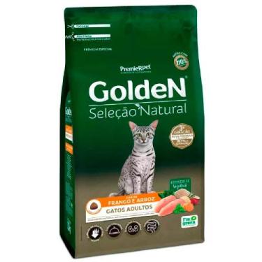 Imagem de Ração Golden Seleção Natural Gatos Adultos Sabor Frango e Arroz 3 kg -