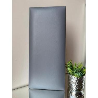 Imagem de Cabeceira Estofada Modulada para Cama – Painel Decorativo Modular sem Furo, Courino Suave, Compatível Solteiro Casal Queen King(COURINO CINZA,8)