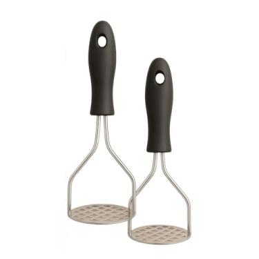 Imagem de Amassador de Batatas Inox Manual – Espremedor Resistente com Pegada Ergonômica e Pressão Rápida(2)