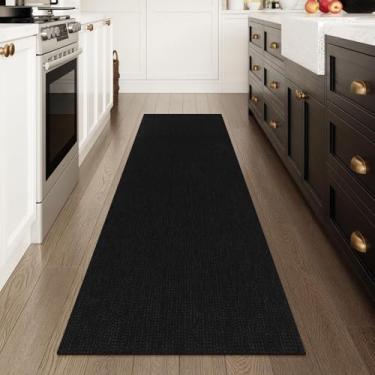 Imagem de Uphome Tapete de corredor de cozinha, tapete boho lavável 5 x 15 cm para corredores, antiderrapante, tapete moderno de algodão tecido de 1,8 m, tapete de corredor de quarto resistente a manchas para