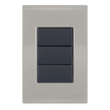 Imagem de Placa Cega 4X2 - Tramontina Liz Fendi / Grafite - Tlfg035