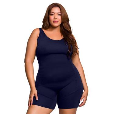 Imagem de Maiô Selene Para Natação Com Forro e Alça Larga Modelo Plus Size X1 X2