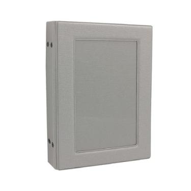 Imagem de Álbum De Fotos 15x21 Para 100 Fotos Com Porta Retrato Na Capa Prata - 