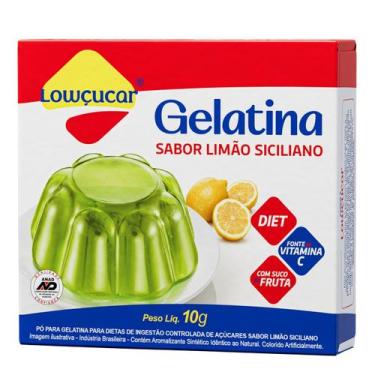 Imagem de Gelatina Lowçucar Sabor Limão Siciliano 10G