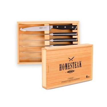 Imagem de Faqueiro Infinity Com Estojo Em Madeira 6 Peças - Brinox