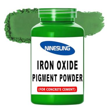 Imagem de Ninesung Pó de pigmento de cor de concreto - Óxido de ferro em pó para cimento, concreto, argamassa, argamassa, estuque, argila, cal, gesso, tinta, artesanato DIY - Não desbota, sombra vibrante de