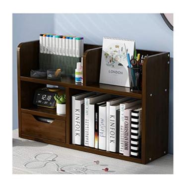 Imagem de LMJYU Organizador de arquivos, gaveta de arquivos, caixa de armazenamento de bilhetes de documentos, organizador de mesa para livros, arquivos de escritório em casa, papel, suprimentos, organizador de