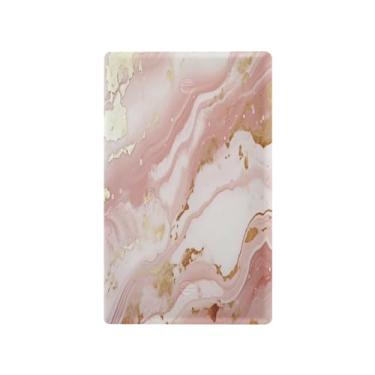 Imagem de Wassud Placa de cobertura para interruptor de luz, capas de tomadas duplas, placas de parede, decorativas, mármore, marrom, decoração de sala de estar