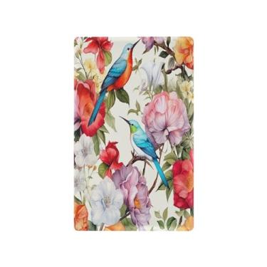 Imagem de Wassud Placa de cobertura de interruptor de luz para pássaros e flores, 1 placa de tomada em branco decorativa para decoração de casa, sala de estar e quarto