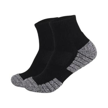 Imagem de Meias Esportivas Unissex De Algodão Para Corrida E Caminhada, Cano Cur
