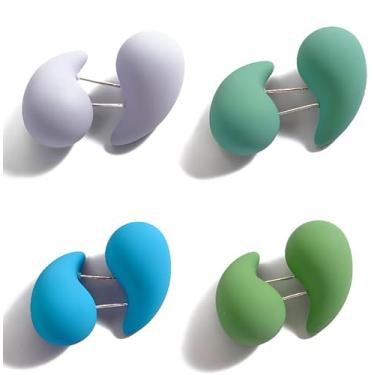 Imagem de L&N Rainbery Brincos de argola de pérola banhados a ouro 18 quilates hipoalergênicos 925 brincos de agulha prata 925, Aço inoxidável, Sem pedra preciosa