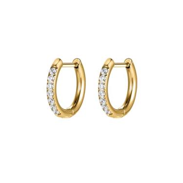 Imagem de AOEDEJ G23 Brincos de argola de titânio preto/aço cinza/dourado 18 G, pequenos brincos de argola de 8 mm/10 mm/12 mm, cartilagem para orelhas sensíveis para piercing múltiplo, cartilagem, argola