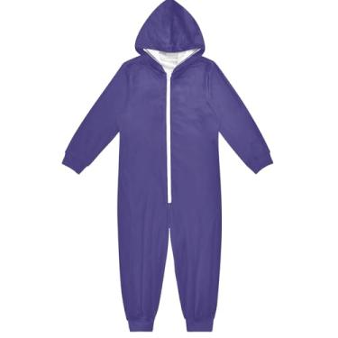 Imagem de Macacão infantil cáqui claro, peça única, cosplay, macacão para meninas, meninos, 5 a 14 anos, Azul ardósia escuro, 9-11 Years