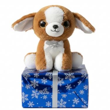 Imagem de Pelúcia Cachorrinho Fofo e Macio Acabamento Delicado Brinquedo Aconchegante Infantil