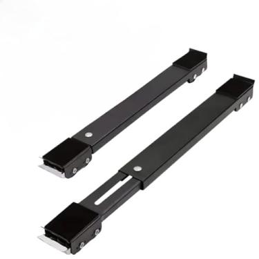 Imagem de Suporte com Rodinhas para Geladeira, Máquina de Lavar Roupa, Fogão, Lava Louças e Lousa(Preto)