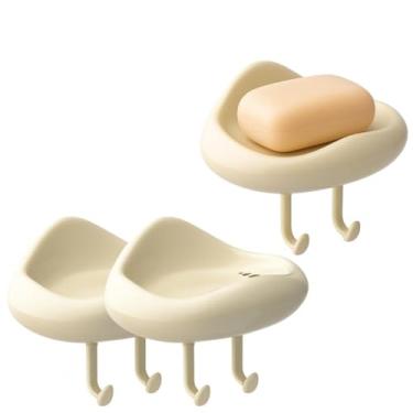 Imagem de 2 Porta Saboneteira Com Drenagem e Ganchos P/Banheiro