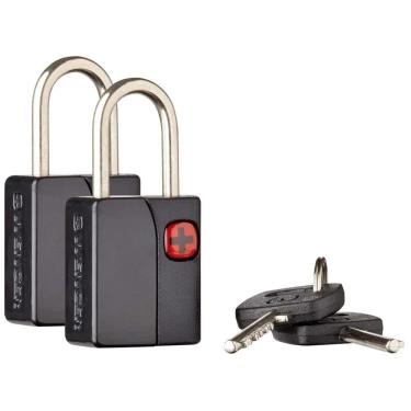 Imagem de Conjunto Wenger 2 Cadeados Com Chaves Preto