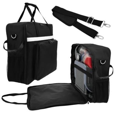 Imagem de Bolsa de transporte para máquina Slushie, grande à prova d'água para máquina de bebidas congeladas, estojo de viagem com alça de ombro removível e bolsos, capa portátil Oxford Slushie para máquina