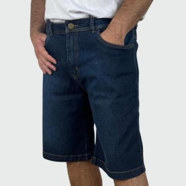 Imagem de Bermuda Jeans Surftrip Amaciada Stone Plus Size, 52, Padrao