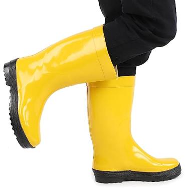 Imagem de Semme Botas de Combate a Incêndio, Calçados de Segurança, Anti-impacto, Resistente à Punção, Resistente a ácidos, Botas de Resgate de Borracha Química para Proteção contra Incêndio, (45)