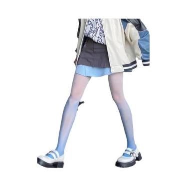 Imagem de Meia-calça Feminina Sexy Com Degradê, Fina E Transparente, Estilo Loli