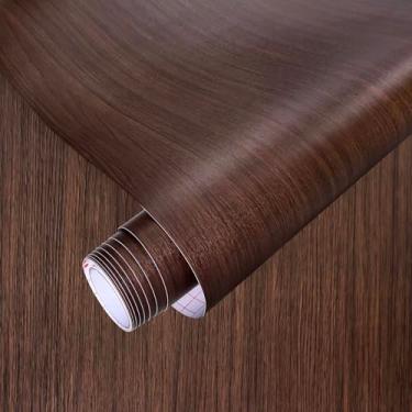 Imagem de ANT Papel de parede autoadesivo de grão de madeira, papel de parede autoadesivo para gaveta de bancada, prateleira, armário, fácil de limpar (nogueira 23 x 6 m)