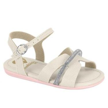 Imagem de Sandália Infantil Bebê Menina Brilho Glitter Molekinha Crianças-Feminino