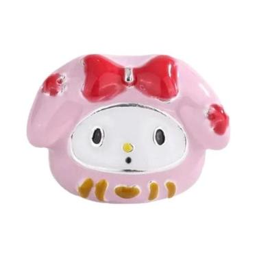 Imagem de Pingente De Charme Hello Kitty Kuromi Melody Frog Em Prata 925 Para Jo