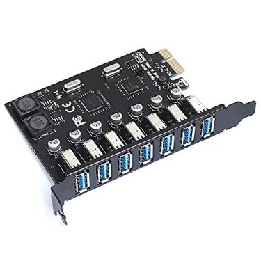 Imagem de Hbaebdoo Cartão de expansão USB 3.0 Pci-E Hub de 7 portas Pci-E Expander Pci Card para computadores de mesa (pacote com 2)