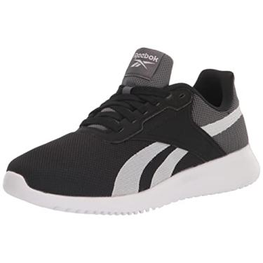 Imagem de Reebok Tênis masculino Fluxlite Cross Trainer, Preto/cinza puro/branco, 9.5