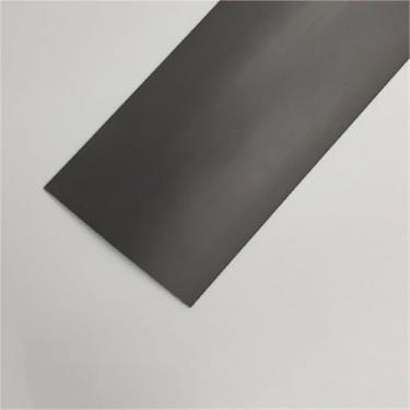 Imagem de Tiras de cobertura de piso autoadesivas de 1 m, tira de transição de piso, barras de limite, tiras de união de piso de perfil de transição, tira divisória de porta (cinza escuro, 76 mm/3 polegadas (W