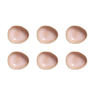 Imagem de Conjunto De Cumbucas Oval Litchi 265ml 6 Peças Porto Brasil Rosa