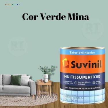 Imagem de Tinta Epóxi Suvinil Multissuperfícies Antimofo Base Água Cor Verde Lav