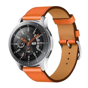 Imagem de BUDAY Pulseira de couro para huawei watch 3 /4pro/5 pulseira esportiva para huawei watch gt 46mm/gt2e/gt3 46mm cinto pulseira acessórios de substituição(Black Gray)