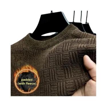 Imagem de Suéter Pullover De Lã Merino 100% Pura Para Homens E Mulheres, Gola Re