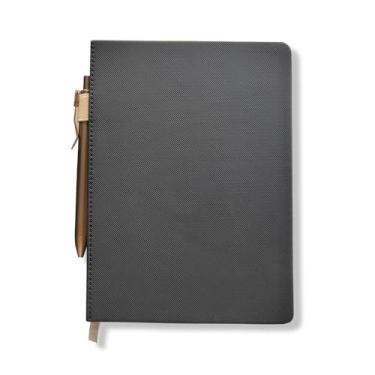 Imagem de Fina Ideia - Caderneta A5 Preto lombada bege pautado